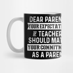 Dear Parents Funny Mug